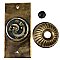 Antique Cast Bronze Electric Door Bell in Swirl Design by P. & F. Corbin - Circa 1895