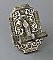 Antique Silver Plated Cast Brass Door Bell Lever by Sargent & Co. - Circa 1888
