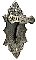Antique Nickel Plated Cast Bronze Door Bell Lever by Connell's Patent - Circa 1873