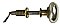 Antique Mercury or Silvered Glass Door Bell Pull - Circa 1870