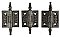Set of Three Antique 2"  x 2" Cast Iron Cabinet Butt Hinge - Steeple Tip - Circa 1870