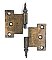 Antique Bronze Steeple Tip Left Hand Lift-Off Parliament Door Hinges 3-5/8" x 2-7/16" - Sold Each