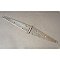 Antique Slender Steel Strap Hinge 16" x 2"