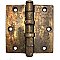 Antique Ball Bearing  Brass Plated Steel Butt Hinge 3-1/2" x 3-1/2"