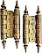 Pair of Antique Bronze 7" Steeple Tip Double Acting Spring Hinges - Circa 1900