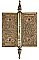 Antique 6" x 6" Cast Bronze Steeple Tip Door Butt Hinge by Hopkins & Dickinson - Circa 1874