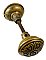 Antique Wrought Bronze "Florian" Design Door Knob Pair by Yale & Towne - Circa 1905