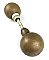 Antique Bronze Ball Door Knob Pairs by Springer Lock Co. - Circa 1920