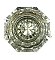 Antique Petite Octagonal or 8-Point Crystal / Glass Door Knob Single - Brass Neck