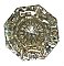 Antique Bronze and Glass Doorknob and Roses Set - Circa 1920