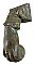 Antique Cast Iron Lady's Hand Doorknocker - Circa 1870