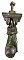 Antique Cast Iron Lady's Hand Doorknocker - Circa 1870