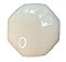 Antique Fluted Crystal / Glass and Octagonal Milk Glass Door Knob Pair - Nickel Neck With Mercury Bubble Center - Circa 1900