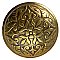 Antique Wrought Bronze "Halfa" Design Door Knob Pair by Lockwood Mfg. Co. - Circa 1897
