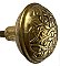 Antique Wrought Bronze "Halfa" Design Door Knob Pair by Lockwood Mfg. Co. - Circa 1897