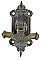 Antique Cast Bronze Door Drop T-Handle or Pull - Circa 1890