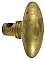 Antique Cast Bronze Door Knob in "Puritan" Design by P. & F. Corbin - 3/8" Spindle - Circa 1905