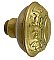 Antique Wrought Bronze Door Knob in "Nubian" Design by Yale & Towne - 3/8" Spindle - Circa 1921
