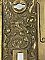 Pair of Antique Cast Bronze Door Push Plate in "Columbian" Design by Reading Hardware Co. - Circa 1899
