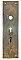 Antique Cast Bronze Door Plate in "Manhattan" Design by Lockwood Mfg. Co. - Circa 1894