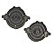 Antique Pair of Colonial Revival Drawer Pulls - Center Post Mount