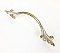 Vintage French Provincial Brass Plated Drawer Pull