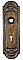 Antique Wrought Steel "Nubian" Pattern Door Plate By Yale & Towne - Circa 1910