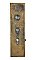 Antique Cast Bronze Aesthetic Movement Pattern Door Plate by Norwalk Hardware - Circa 1890