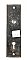 Antique Wrought Steel Aesthetic Pattern Door Plate By Sargent & Co. Hardware  Circa 1885