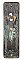 Antique Wrought Bronze "Clifton" Pattern Double Keyhole Door Plate in Antique Copper By Reading Hardware - Circa 1911