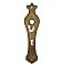 Antique Wrought Brass Art Deco Door Plate in "St. Johns" Design by P. & F. Corbin - Circa 1941