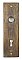 Antique Cast Bronze "Ceylon" Pattern Door Plate by P. & F. Corbin Hardware - Circa 1905
