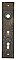 Antique Cast Bronze Aesthetic Movement Pattern Door Plate by Russell & Erwin Hardware - Circa 1880