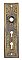 Antique Wrought Bronze "Montello" Pattern Entry Door Plate with Double Keyholes By Reading Hardware - Circa 1899