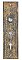 Antique Wrought Bronze "Montello" Pattern Entry Door Plate with Double Keyholes By Reading Hardware - Circa 1899
