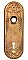 Antique Wrought Brass "Ituno" Pattern Door Plate By Yale & Towne - Circa 1899