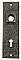 Antique Cast Iron Door Plate By Skillman Hardware - Circa 1909