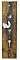 Antique Cast Bronze "08955" Design Door Plate by Norwalk Lock Co. - Circa 1894