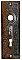 Antique Wrought Steel "Canton" Design Door Plate by P. & F. Corbin Hardware - Circa 1905