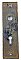 Antique Cast Iron Aesthetic Movement Pattern Door Plate by Russell & Erwin Hardware - Circa 1880