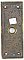 Antique Cast Brass "Stonington" Design Door Plate by Yale & Towne - Circa 1915