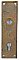 Antique Cast Bronze Door Plate By Skillman Hardware - Circa 1909