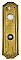 Antique Wrought Bronze "Zenobian" Pattern Cylinder Lock Door Plate by Yale & Towne Hardware - Circa 1921