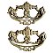 Antique Brass Drawer Pulls - Set of 2 - Circa 1900