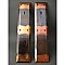 Antique Pair of Flashed / Old Copper Door Push Plate With a Keyhole