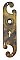 Antique Wrought Bronze "Dartmouth" Design Door Plate by Reading Hardware Co. - Circa 1897