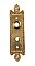 Antique Cast Bronze "Como" Design Door Plate by Penn Hardware - Circa 1907