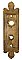 Antique Cast Bronze "Como" Design Door Plate by Penn Hardware - Circa 1907