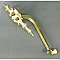Vintage Single Brass Door Pull