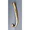 Antique Single Bronze Belgian Door Pull